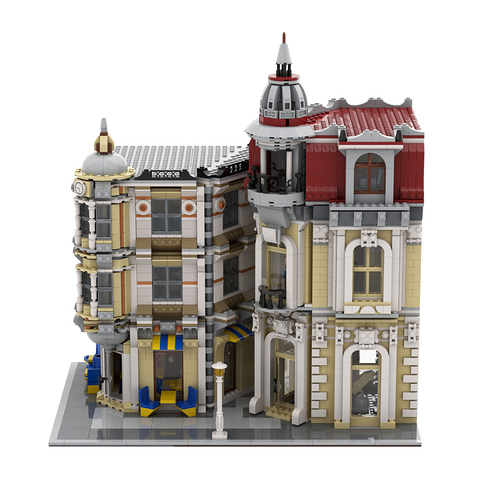 Diy Electronics Market - Gobricks MOC Street View Corner Alley
