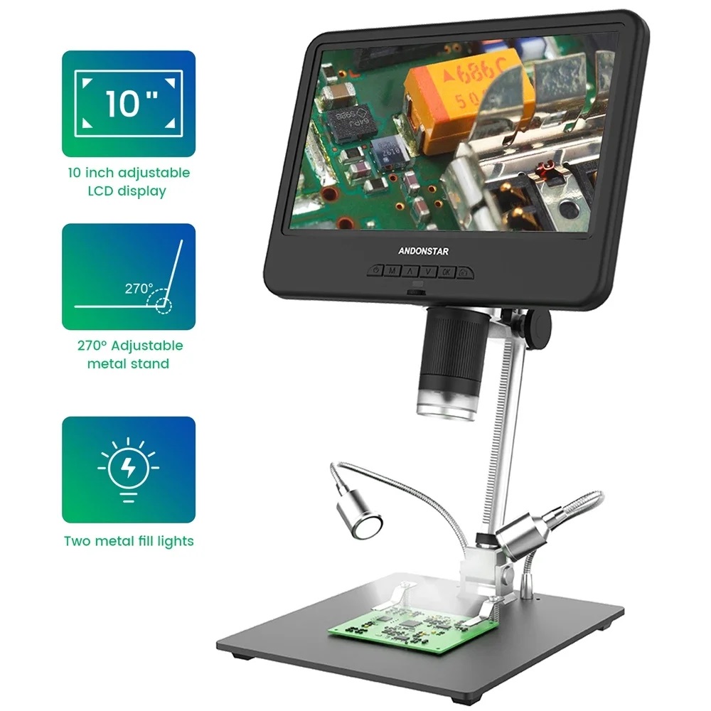 Smd Solder Paste - Andonstar AD210 Digital Microscope 10.1 inch