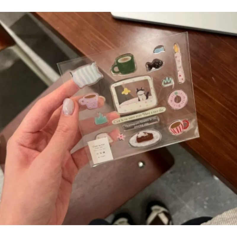 Cute Black Cat Clock Sticker S - Diy Electronics Case review and price