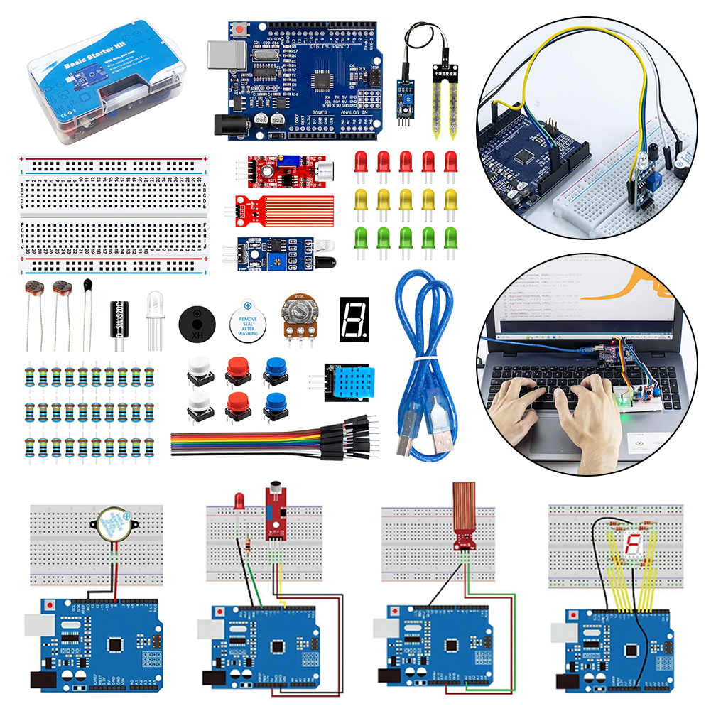 Basic Starter Kit with Breadbo - Diy Electronics Basics review and price