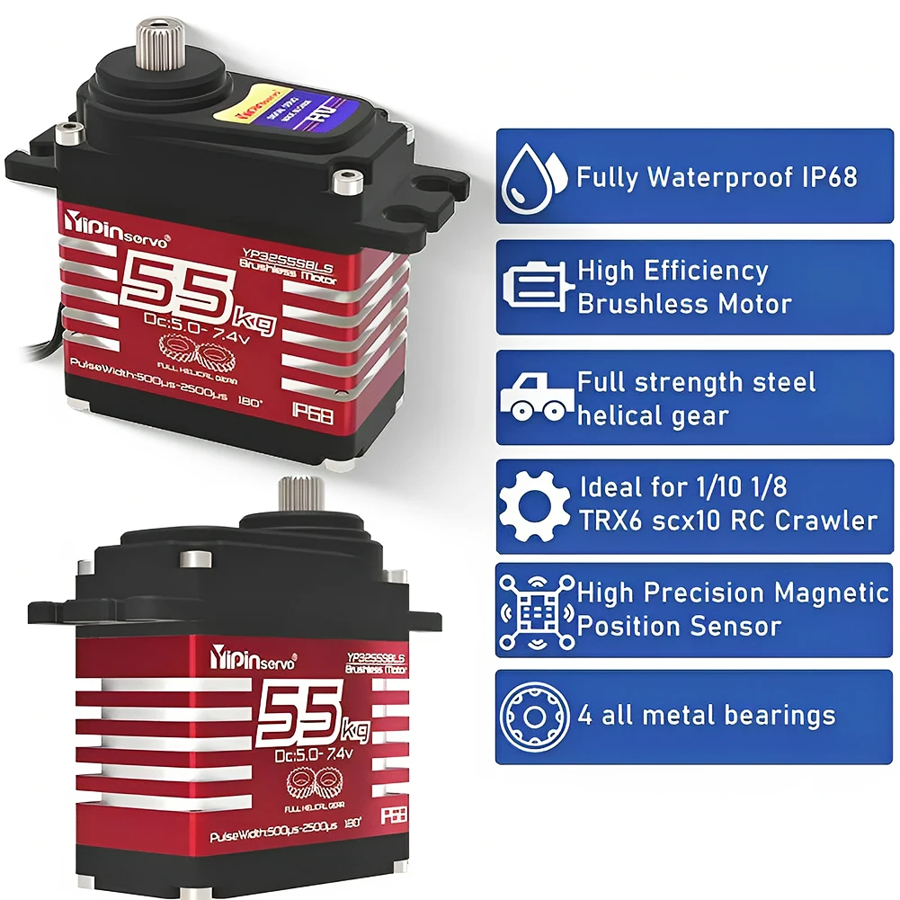 55kg Digital Servo 7.4V 180/27 - Servo Motor Sg90 review and price