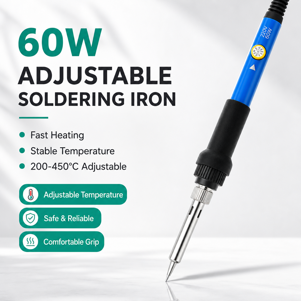 60W Adjustable Temp Soldering  - Diy Electronics Flux review and price