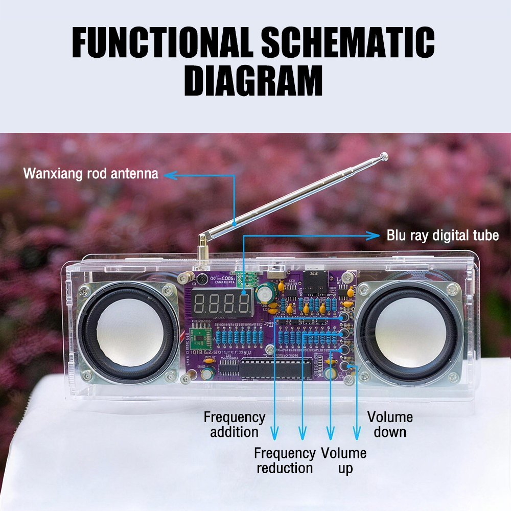87.5MHz~108MHz FM Radio Electr - Diy Electronics Youtube Channel review and price