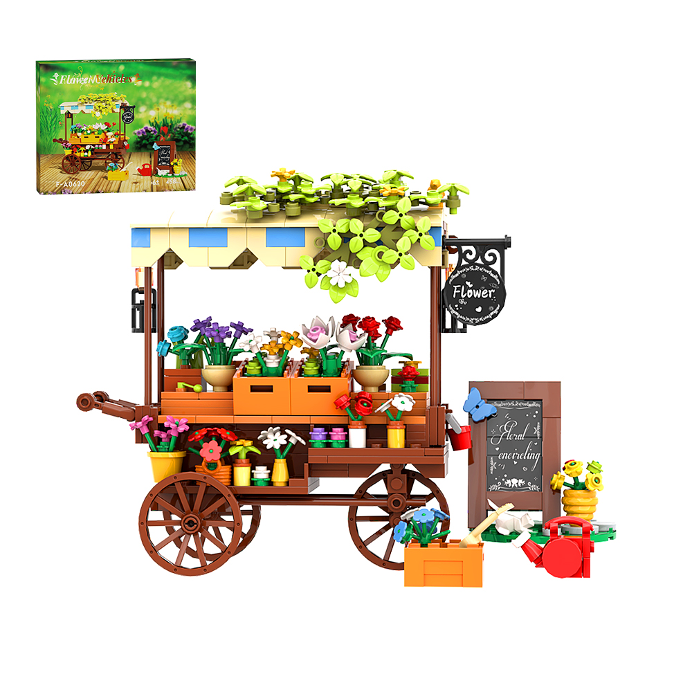 MOC Christmas Themed Flower St - Diy Electronics Market review and price
