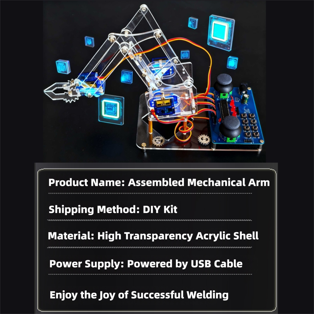 Complete DIY Robotic Arm Assem - Diy Electronics Lab review and price