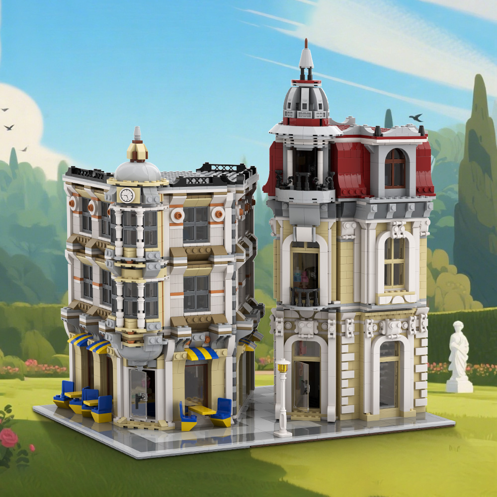 Gobricks MOC Street View Corne - Diy Electronics Market review and price