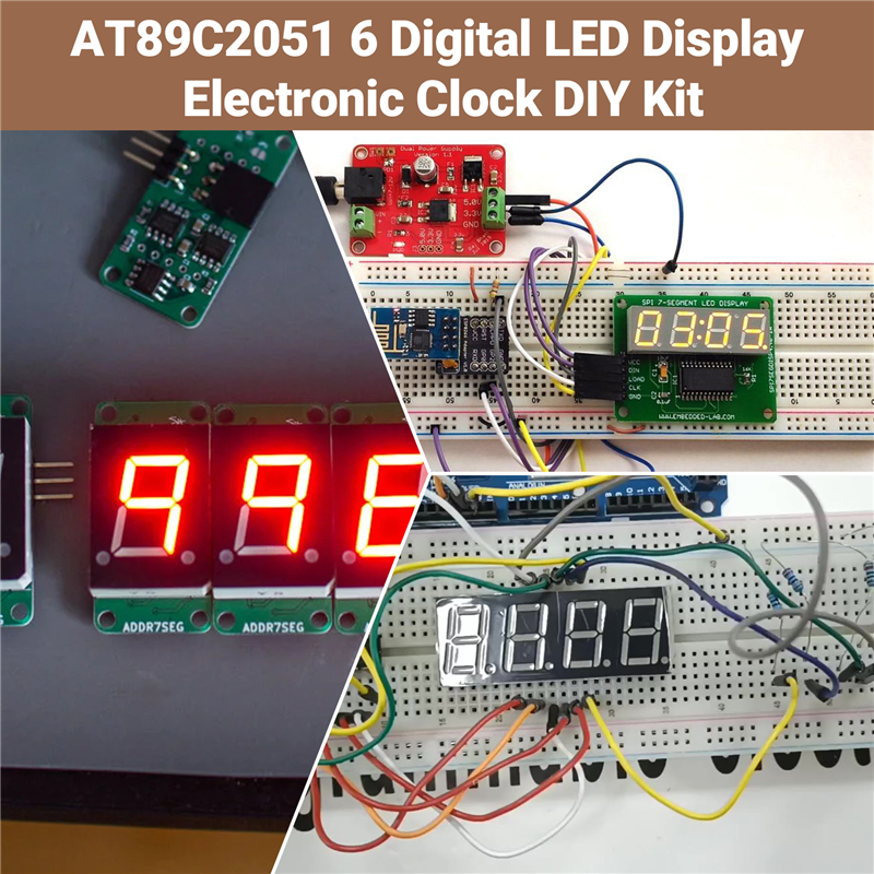 Stylish-AT89C2051 6 Digital LE - Diy Electronics Flux review and price