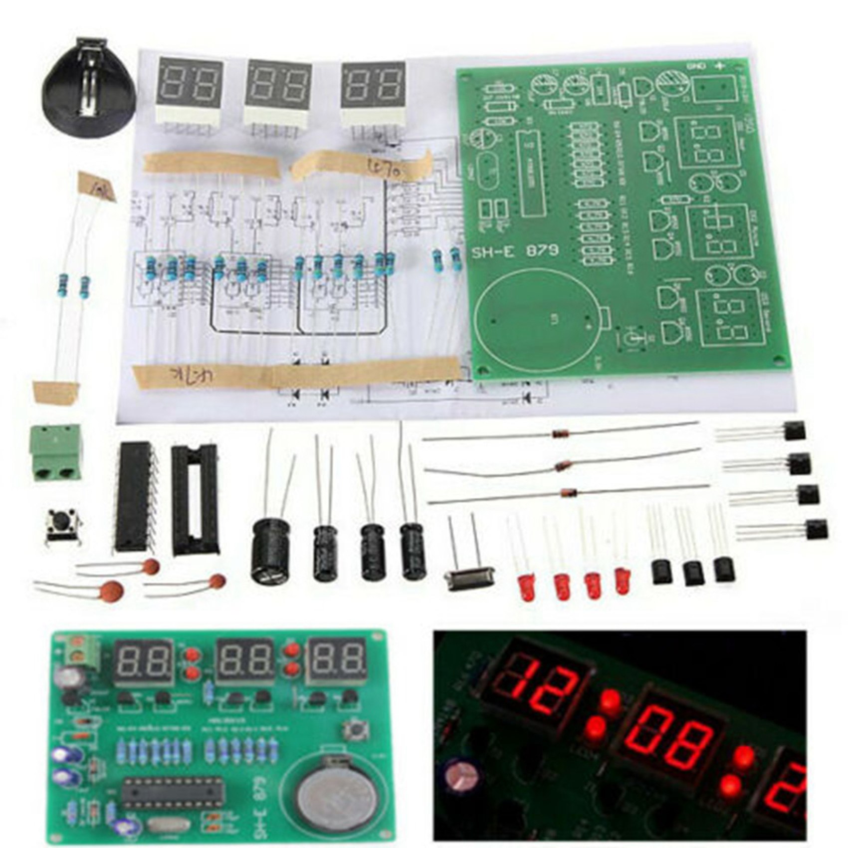 T31C-3 Set AT89C2051 6 Digital - Diy Electronics Flux review and price