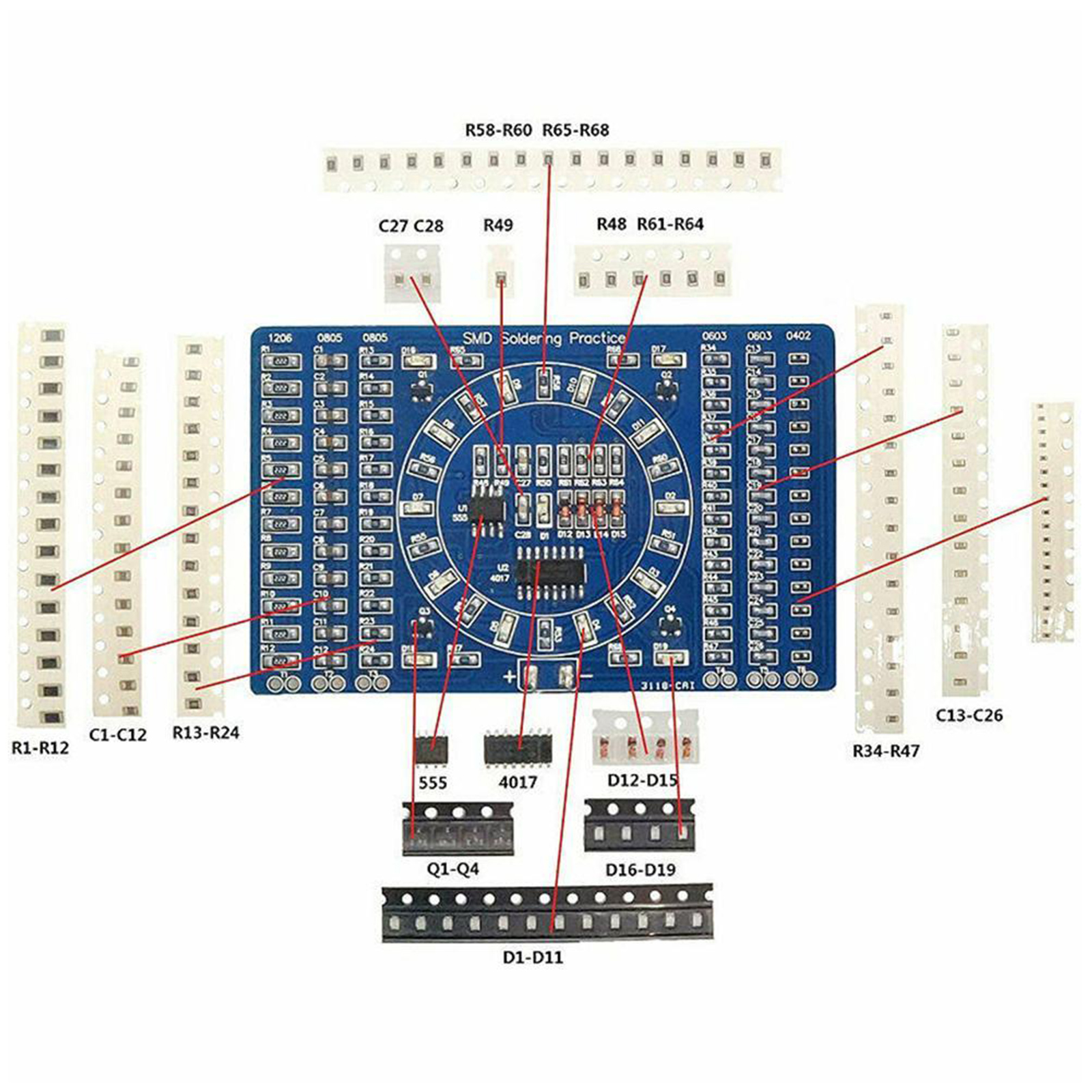 Soldering Practice Three-Piece - Diy Electronics Basics review and price