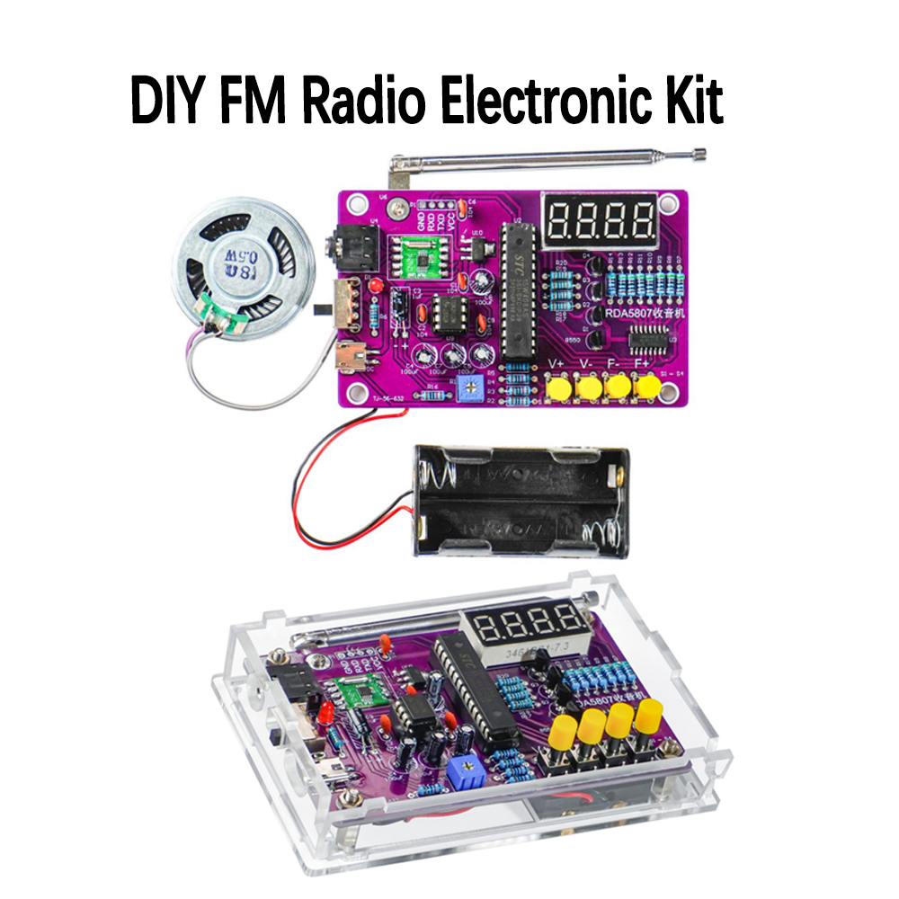 DIY FM Radio Electronic Kit 87 - Diy Electronics Case review and price