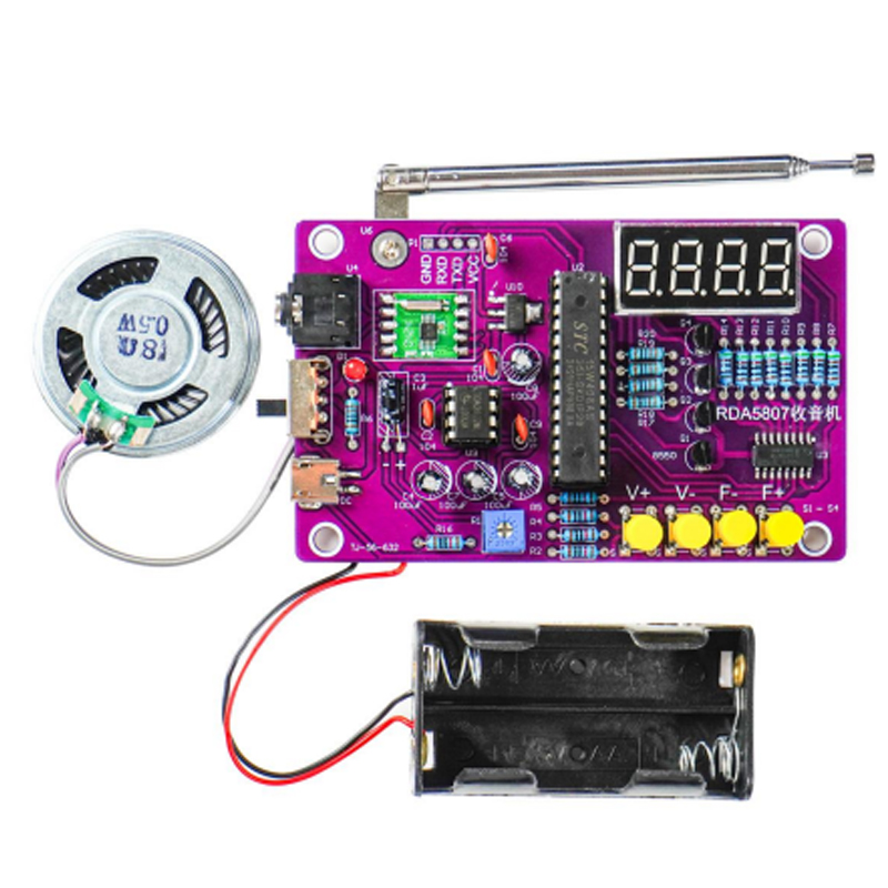DIY FM Radio Electronic Kit 87 - Diy Electronics Case review and price