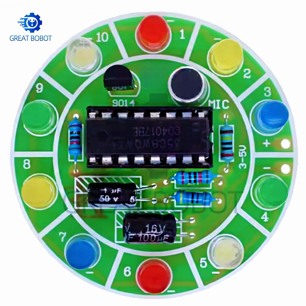 BS CD4017 colorful voice contr - Diy Electronics Lab review and price