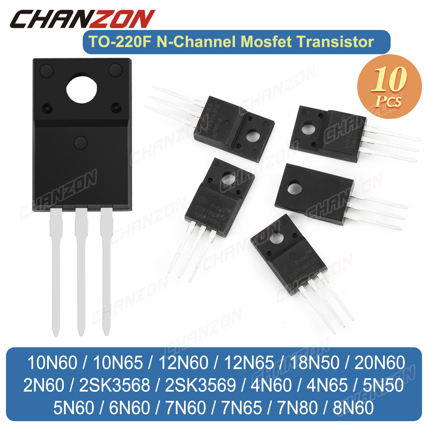 10Pcs TO-220F 20N60 6N60 7N65  - Diy Electronics Youtube Channel review and price