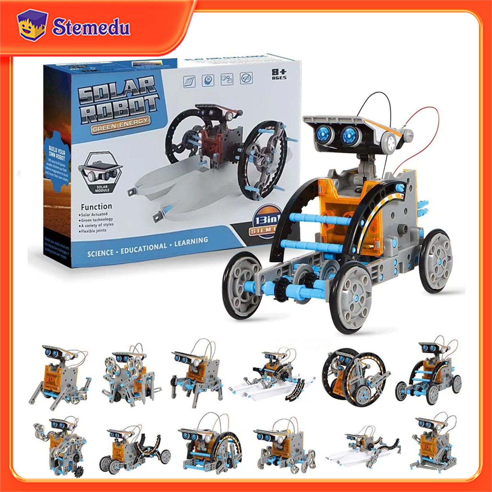 13 in 1 Solar Powered Robot Sc - Diy Electronics Project review and price