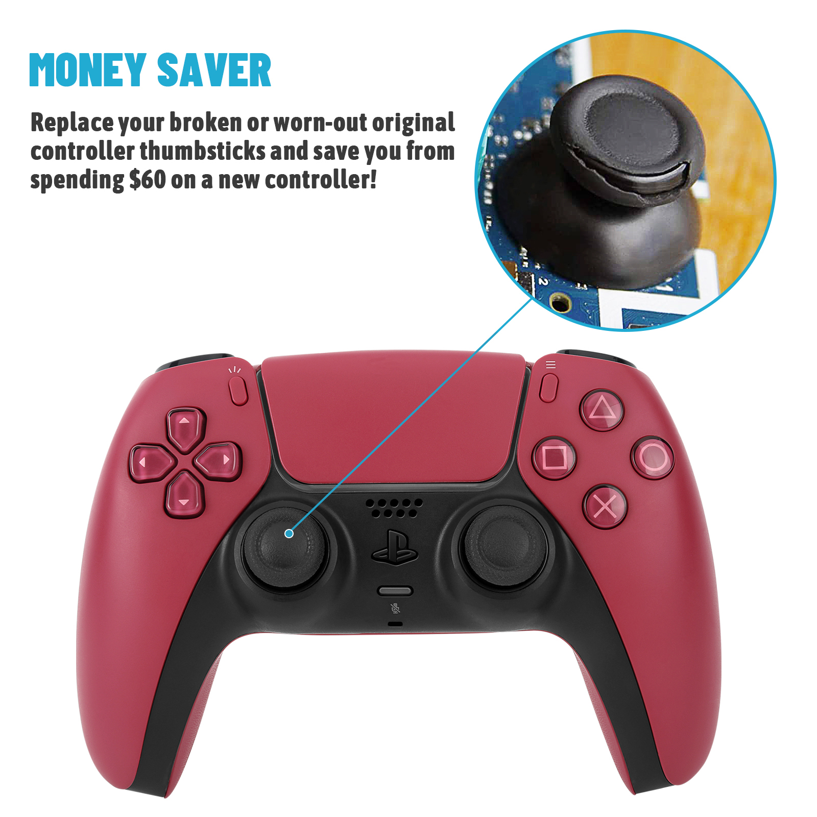 Replacement DIY Button for PS5 - Diy Analog Electronics review and price